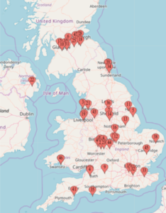 Map of PAAs