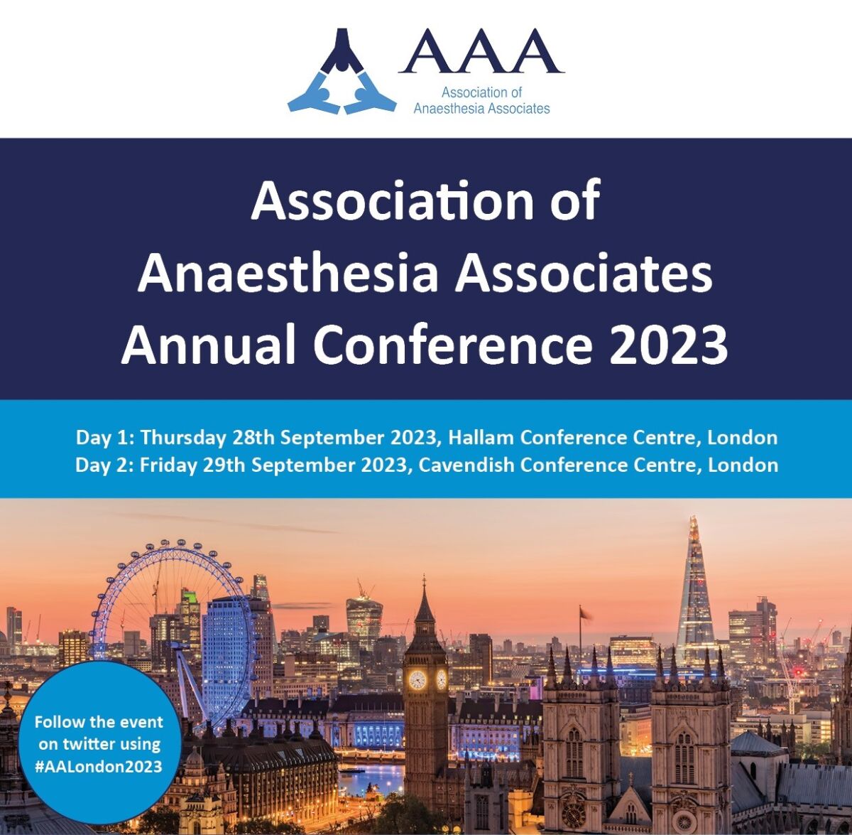 AAA Conference 2023 Association of Anaesthesia Associates (AAA)